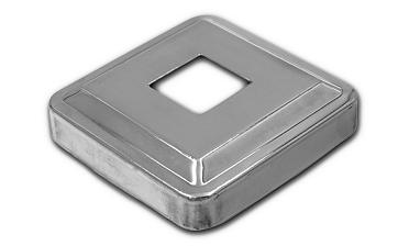 Низ стойки под трубу 20х20 мм, 66х66, высота 16 мм, полированный (AISI 304) k397 купить в Челябинске