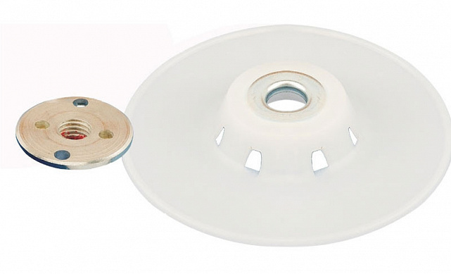 Опорная тарелка под фибру ф125мм SMIRDEX Ф-0370 Опорная тарелка под фибру ф125мм SMIRDEX Ф-0370