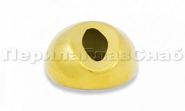 Наконечник штамп, под 30°, Ø38.1 мм, для поручня Ø38.1, золото (AISI 304) k016-88 купить в Челябинске Наконечник штамп, под 30°, Ø38.1 мм, для поручня Ø38.1, золото (AISI 304) k016-88 купить в Челябинске