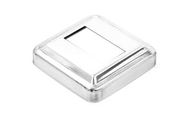 Низ стойки под трубу 40х20 мм, 66х66х0.6, высота 16 мм, полированный (AISI 304) k385-3 купить в Челябинске