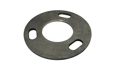 Фланец стойки 42/90 х 3 мм #200 3 отв х М10 х 20 черный металл k116-42-9 купить в Челябинске