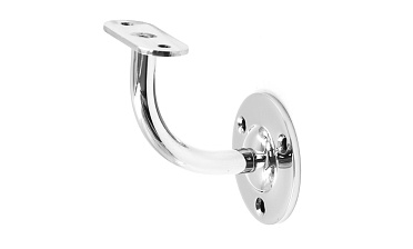 Пристенок с ложементом на плоскость, вынос 65х65, Ø60х3 мм, сварной, нержавеющая сталь AISI 304 полированная k234-5 купить в Челябинске Пристенок с ложементом на плоскость, вынос 65х65, Ø60х3 мм, сварной, нержавеющая сталь AISI 304 полированная k234-5 купить в Челябинске