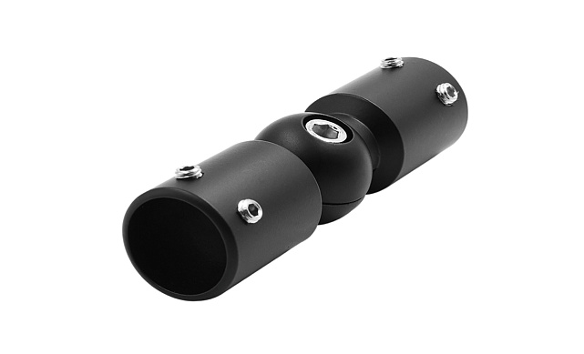 Соединитель трубы 19 мм шарнирный, цинк, черный t915 BZn  Соединитель трубы 19 мм шарнирный, цинк, черный t915 BZn