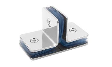 Коннектор для душевой кабины на 3 стекла латунь-хром t727 PC купить в Челябинске