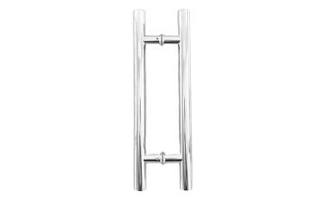 Ручка для стеклянной двери рейлинг двухсторонняя для стекла 8-12 мм, 32х1020х1500 мм, полировка t633-1500 PSS  купить в Челябинске