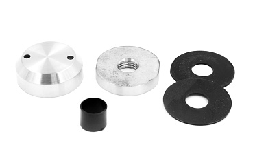 Комплект торцевого крепления несущего стекла, гайка-шайба Ø50х10х18 мм с внутренней резьбой М16, шлифованный AISI 304 k277-8 купить в Челябинске Комплект торцевого крепления несущего стекла, гайка-шайба Ø50х10х18 мм с внутренней резьбой М16, шлифованный AISI 304 k277-8 купить в Челябинске