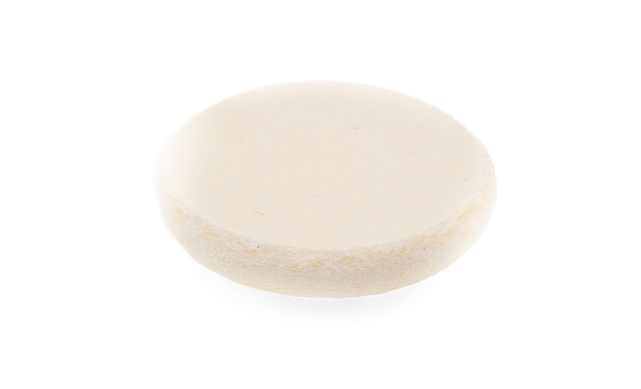 Войлок белый Ø125х20 мм, очищенный, на тарелке, сплошной k428 2 Войлок белый Ø125х20 мм, очищенный, на тарелке, сплошной k428 2