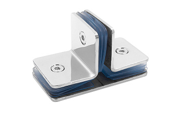 Коннектор для душевой кабины на 3 стекла полированный t727-2 PSS  купить в Челябинске