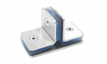 Коннектор для душевой кабины на 3 стекла шлифованный t727-2 SSS  купить в Челябинске