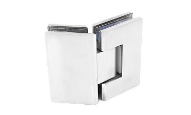 Петля для душевой кабины стекло-стекло 135° 90х55 мм AISI 304 шлифованная t302-2 SSS купить в Челябинске