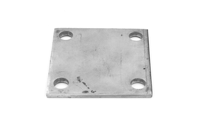 Фланец стойки 75х75х5 (4.3), AISI 304 #200, 4 отв. М10 (аналог Ф-0115) k115-5 2 Фланец стойки 75х75х5 (4.3), AISI 304 #200, 4 отв. М10 (аналог Ф-0115) k115-5 2