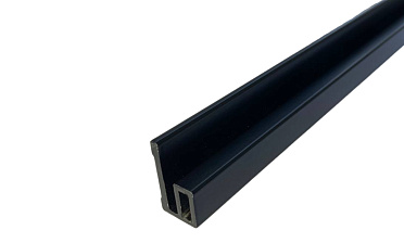 Профиль-упор для душевых, длина 2200 мм, черный t116 BL купить в Челябинске Профиль-упор для душевых, длина 2200 мм, черный t116 BL купить в Челябинске