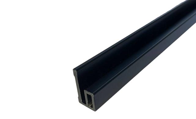 Профиль-упор для душевых, длина 2200 мм, черный t116 BL