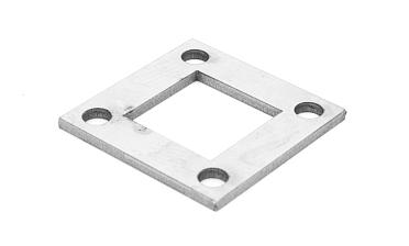 Фланец стойки 75 х75 х 5 (4,3) х AISI304, 4 отв. М10, с центральным отверстием k115-6 купить в Челябинске Фланец стойки 75 х75 х 5 (4,3) х AISI304, 4 отв. М10, с центральным отверстием k115-6 купить в Челябинске