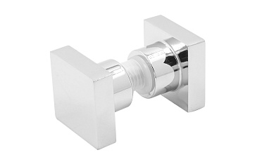 Ручка-кноб квадратная для стекла 6-12 мм, нержавеющая сталь AISI 304, полированная t669 PSS купить в Челябинске