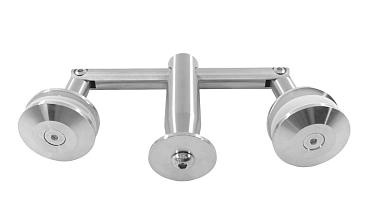 Крепление двойное с рутелями к тяге, AISI 304 k628 купить в Челябинске