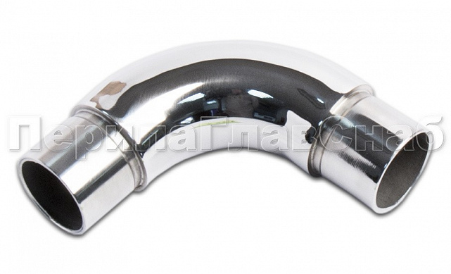 Отвод трубы Ø25.4 мм со вставками, удлиненный, полированный (AISI 304) k325-3 Отвод трубы Ø25.4 мм со вставками, удлиненный, полированный (AISI 304) k325-3