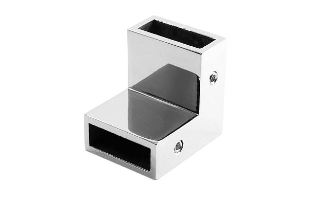 Соединитель труба-труба 90°, для трека 30х10 мм, AISI 304, полированный t460 PSS