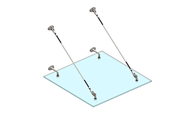 Комплект фурнитуры для козырька 1200х1200 (на вантах/тягах) k671-12-12 купить в Челябинске Комплект фурнитуры для козырька 1200х1200 (на вантах/тягах) k671-12-12 купить в Челябинске