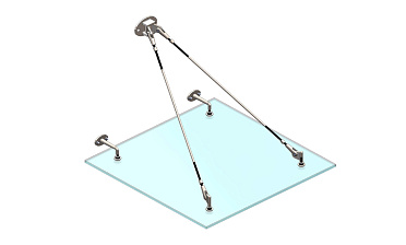 Комплект фурнитуры для козырька с двойным кронштейном стена-тяга 1200х1200 (на вантах/тягах) k671-12-12-2 купить в Челябинске Комплект фурнитуры для козырька с двойным кронштейном стена-тяга 1200х1200 (на вантах/тягах) k671-12-12-2 купить в Челябинске