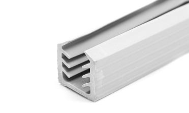 Уплотнитель в поручень с пазом 24х24 для стекла 10мм, EPDM СЕРЫЙ Фk312-G купить в Челябинске