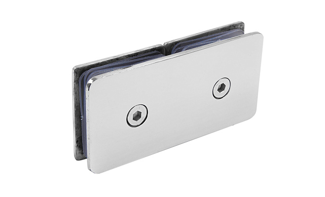 Коннектор для душевой кабины стекло-стекло 180° 45х45 мм латунь-хром, полированный 64 t724 PC 2 Коннектор для душевой кабины стекло-стекло 180° 45х45 мм латунь-хром, полированный 64 t724 PC 2