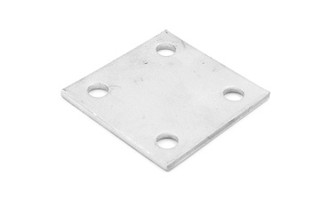 Фланец стойки 71х71х5 (4.3), AISI 304, 4 отв. М10 k115-4  купить в Челябинске Фланец стойки 71х71х5 (4.3), AISI 304, 4 отв. М10 k115-4  купить в Челябинске