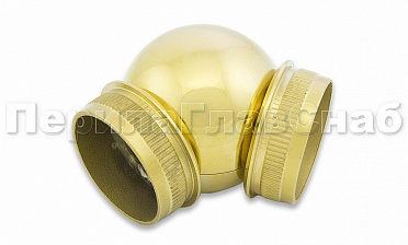 Поворот 'шар'  под Ø50.8 мм, золото k263-88 купить в Челябинске Поворот 'шар'  под Ø50.8 мм, золото k263-88 купить в Челябинске