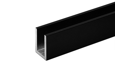 П-образный профиль 19x13, L=2200, алюминий ,черный t756 BL купить в Челябинске  П-образный профиль 19x13, L=2200, алюминий ,черный t756 BL купить в Челябинске