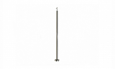 Готовая стойка Ø38,1 мм, с фланцем и наконечником, высота 950 мм, полированная (AISI 304) k702 купить в Челябинске Готовая стойка Ø38,1 мм, с фланцем и наконечником, высота 950 мм, полированная (AISI 304) k702 купить в Челябинске