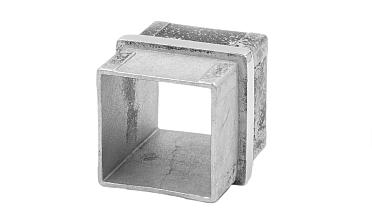 Соединитель для поручня 40х40 мм, полированный, (AISI 304) k368 купить в Челябинске