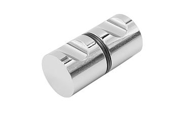 Ручка-кноб для двери 32х38 мм латунь-хром, полированная t696 PC купить в Челябинске