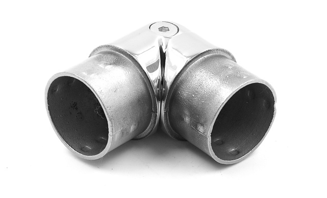 Поворот литой, шарнирный под Ø42.4 мм, полированный, AISI 304 k273 Поворот литой, шарнирный под Ø42.4 мм, полированный, AISI 304 k273