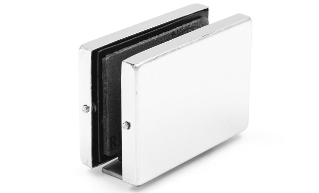 Коннектор стена-стекло с монтажной пластиной, полированный, вырез 09 t192 PSS Коннектор стена-стекло с монтажной пластиной, полированный, вырез 09 t192 PSS