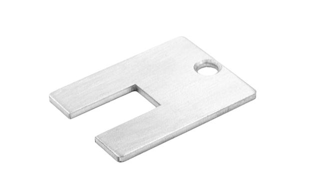 Торцевая заглушка на профиль алюминиевый для перегородок t42-12