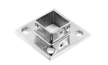 Фланец для трубы 40х40 мм, литой, полированный, (AISI 304) k223 купить в Челябинске Фланец для трубы 40х40 мм, литой, полированный, (AISI 304) k223 купить в Челябинске