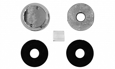 Комплект торцевого крепления несущего стекла, гайка-шайба Ø50х10х18 мм с внутренней резьбой М16, полированный (aisi 201) k277-5 купить в Челябинске Комплект торцевого крепления несущего стекла, гайка-шайба Ø50х10х18 мм с внутренней резьбой М16, полированный (aisi 201) k277-5 купить в Челябинске