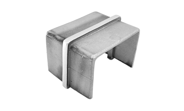 Соединитель для поручня с пазом 40х60 мм, шлифованный (AISI 304) Фk541-2 Соединитель для поручня с пазом 40х60 мм, шлифованный (AISI 304) Фk541-2