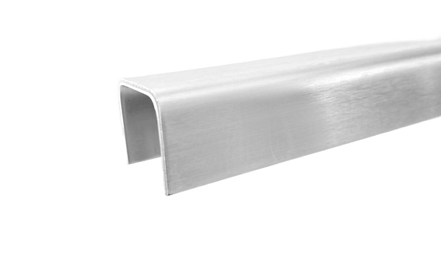 Профиль П-образный, L=2000 мм, t=1.5 мм, для стекла 16 мм, шлиф. (AISI 304) Ф-0456 Профиль П-образный, L=2000 мм, t=1.5 мм, для стекла 16 мм, шлиф. (AISI 304) Ф-0456