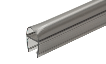 Уплотнитель для стекла 8мм, полупрозрачный черный, дверь-стекло 2,2 м t212-2 BL купить в Челябинске Уплотнитель для стекла 8мм, полупрозрачный черный, дверь-стекло 2,2 м t212-2 BL купить в Челябинске