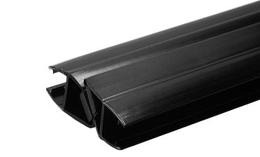 Комплект уплотнителей для стекла 8 мм, стекло-стекло 2200 мм, 90°/180°, с магнитом (2 шт.), черный (t210) t210-2 BL-U купить в Челябинске