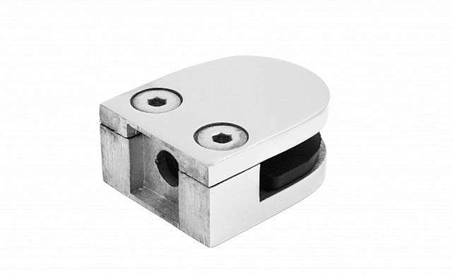 Стеклодержатель литой, под стекло 8-10 мм (4+4 мм), на плоскость 40х23х48 полированный (AISI 316) k002-4 Стеклодержатель литой, под стекло 8-10 мм (4+4 мм), на плоскость 40х23х48 полированный (AISI 316) k002-4