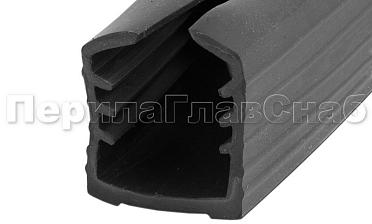 Уплотнитель в поручень с пазом 24х24 для стекла 8 мм (4+4), EPDM Фk309 купить в Челябинске Уплотнитель в поручень с пазом 24х24 для стекла 8 мм (4+4), EPDM Фk309 купить в Челябинске