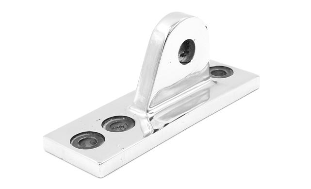 Крепление ванты(тяги) козырька к стойке алюминиевого фасада, AISI 304,литое,полированное, k610