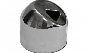 Наконечник штампованный (СПС) косой 30° на трубу Ø25 мм, для поручня Ø38.1 мм, полированный, нержавеющий, AISI 201, k072-3 купить в Челябинске Наконечник штампованный (СПС) косой 30° на трубу Ø25 мм, для поручня Ø38.1 мм, полированный, нержавеющий, AISI 201, k072-3 купить в Челябинске