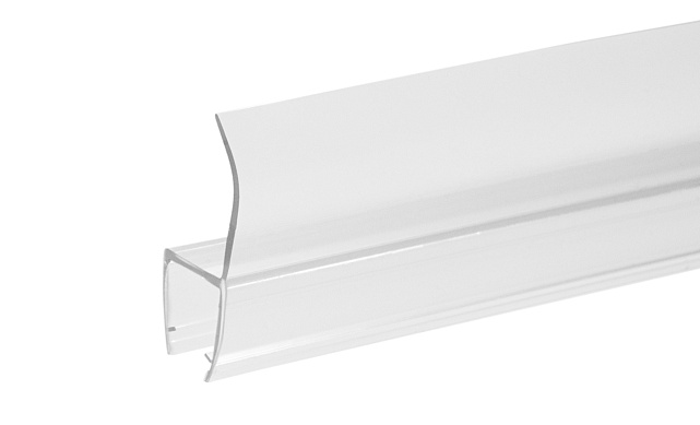 Уплотнитель для стекла 8 мм, стекло-стекло 2200 мм, прозрачный t204-2 Уплотнитель для стекла 8 мм, стекло-стекло 2200 мм, прозрачный t204-2