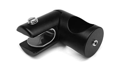 Держатель стекла сквозной боковой, для трубы 19 мм, черный, t912 Bl купить в Челябинске