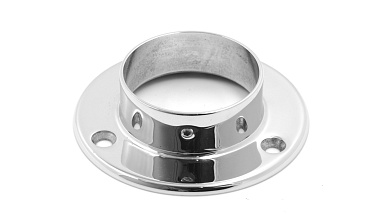 Фланец для трубы Ø50.8 мм, литой, полированный под 3 самореза 4.8 мм (AISI 304) k022 купить в Челябинске Фланец для трубы Ø50.8 мм, литой, полированный под 3 самореза 4.8 мм (AISI 304) k022 купить в Челябинске