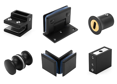 Черная фурнитура для душевых кабин купить в Челябинске