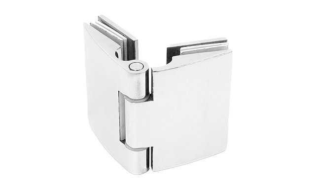 Петля душевая, стекло-стекло 180°, без реза, нерж, полированная t313 PSS Петля душевая, стекло-стекло 180°, без реза, нерж, полированная t313 PSS